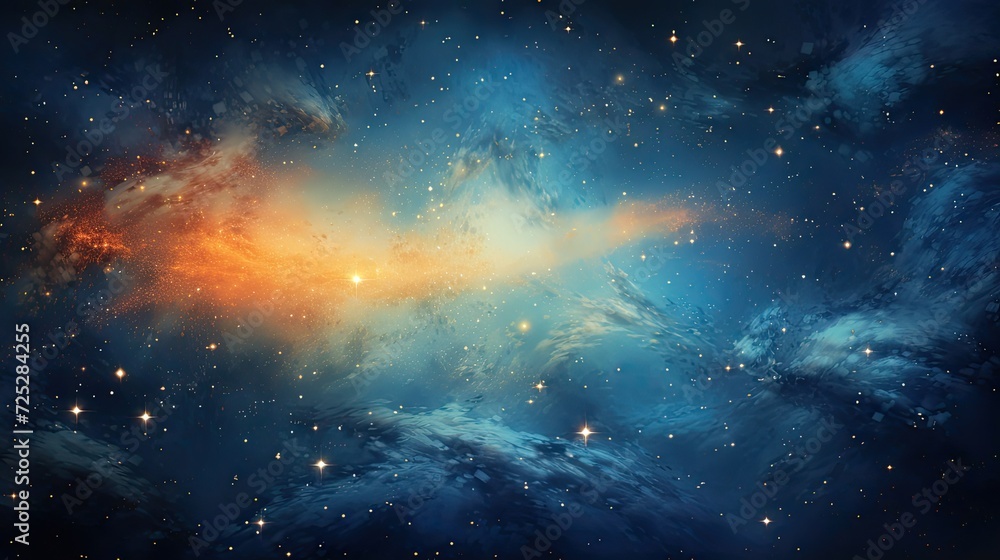 Fototapeta premium Milky Way galaxy illustration