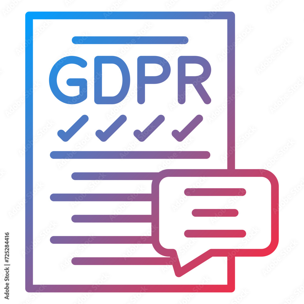 Gdpr Compliance Icon Style Gdpr Compliance Icon Style