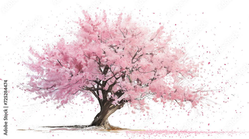 水彩桜の花 水彩桜の花