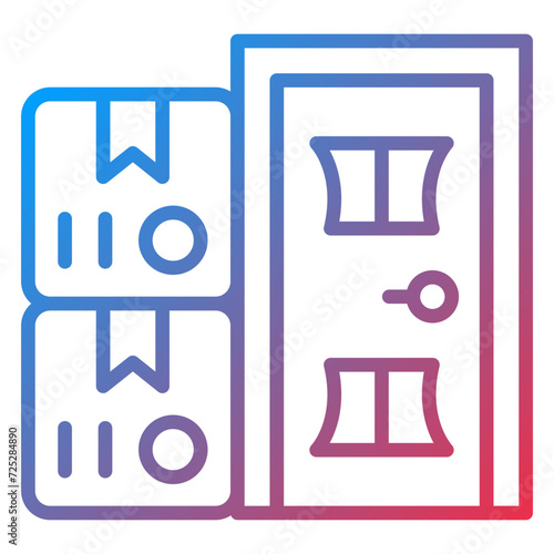Delivery On Doorstep Icon Style