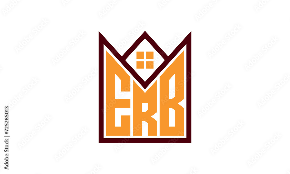 Erb Vector Image ERB initial letter real estate builders logo design vector ...