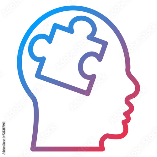 Mental Disorder Icon Style