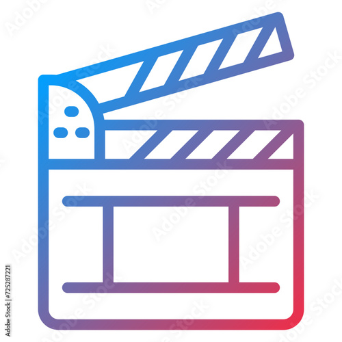 Clapperboard Icon Style