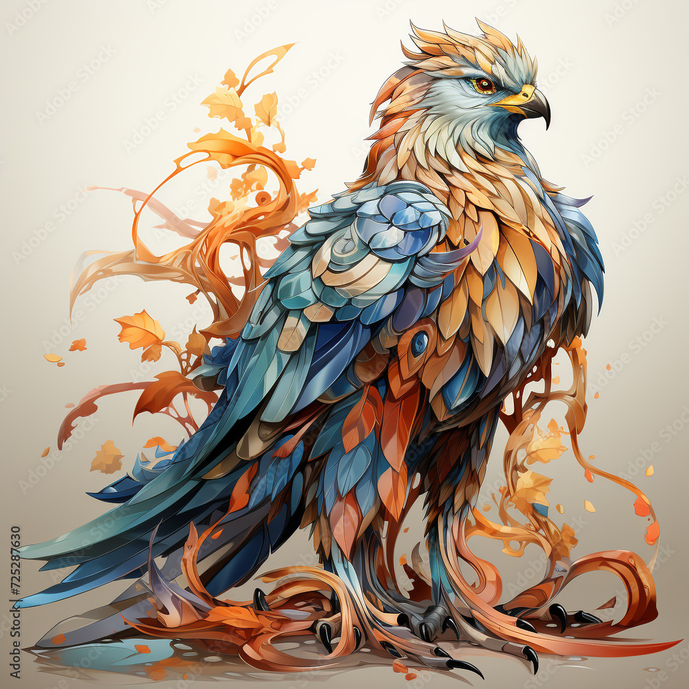 Mythological animal full body vector design Mythological animal full body vector design