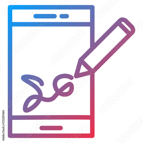 Digital Signature Icon Style