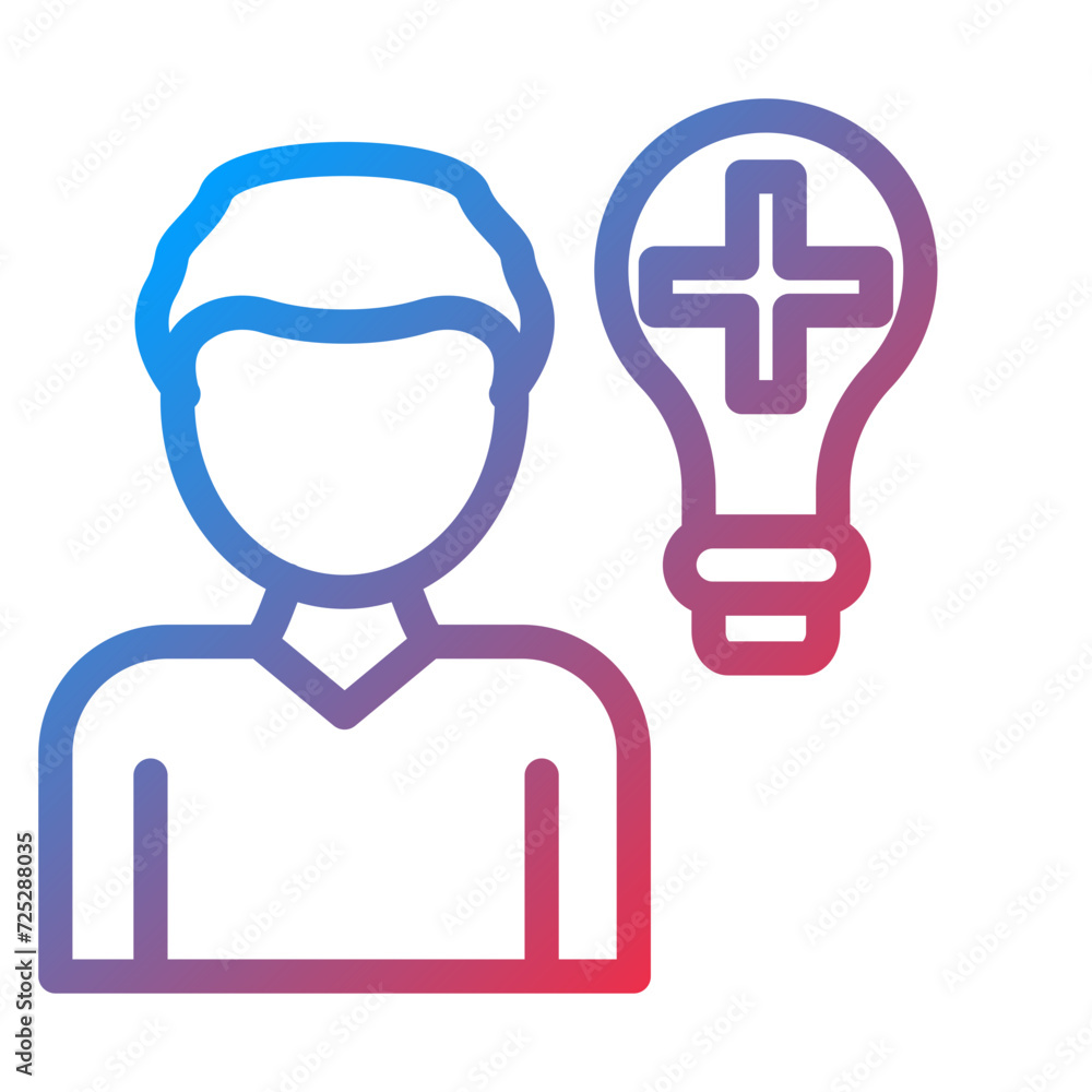 Positive Thinking Icon Style Positive Thinking Icon Style