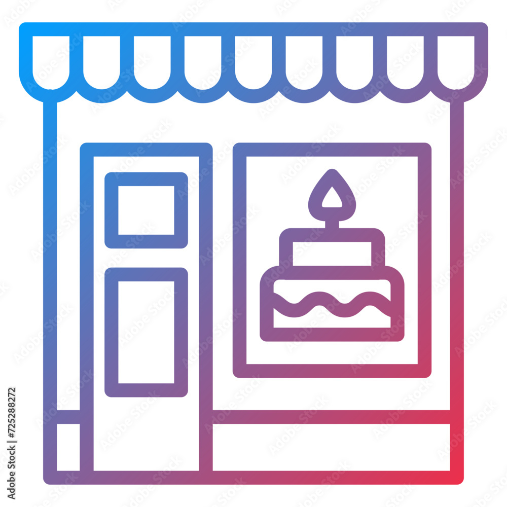 Bakery Shop Icon Style Bakery Shop Icon Style