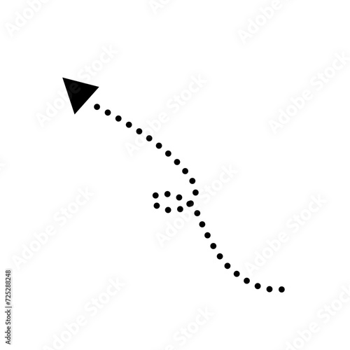 Dotted black Arrow 