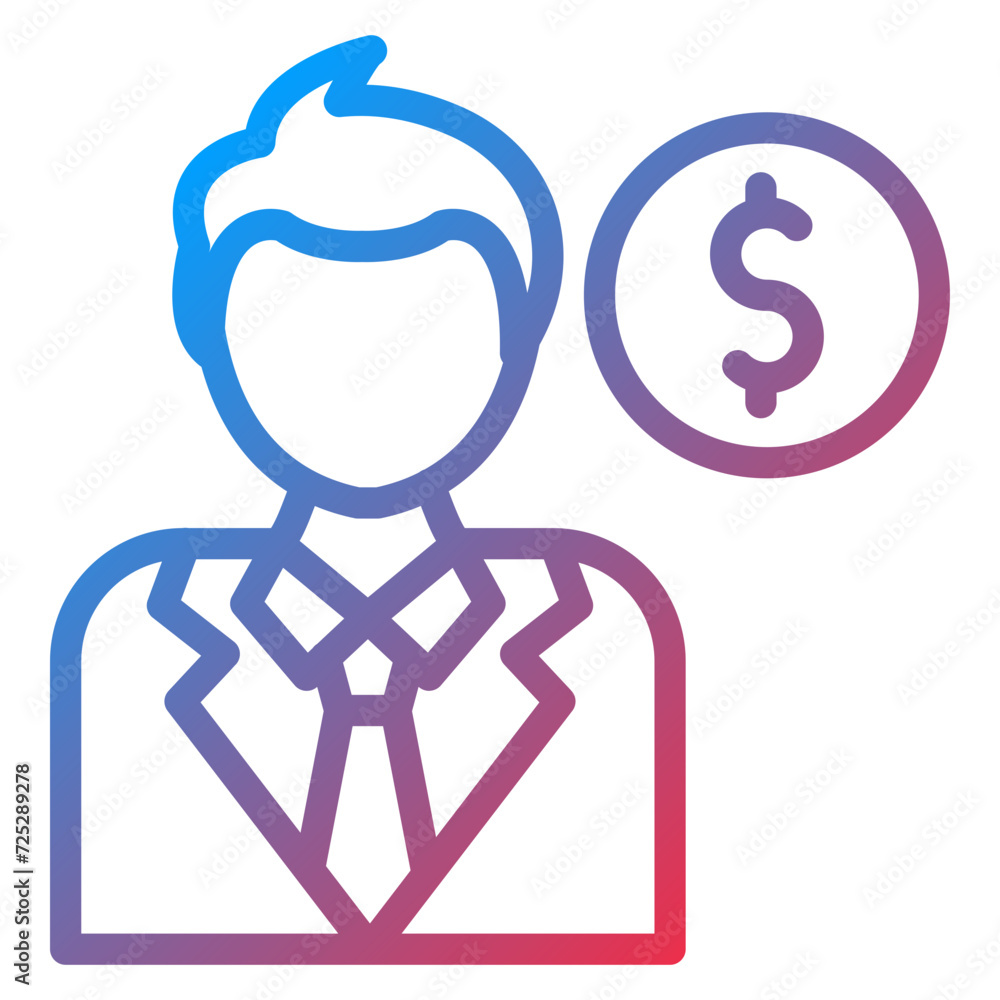 Business Man Icon Style Business Man Icon Style