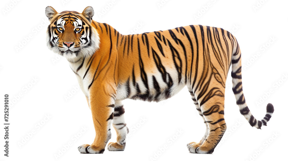 a tiger on a transparent background