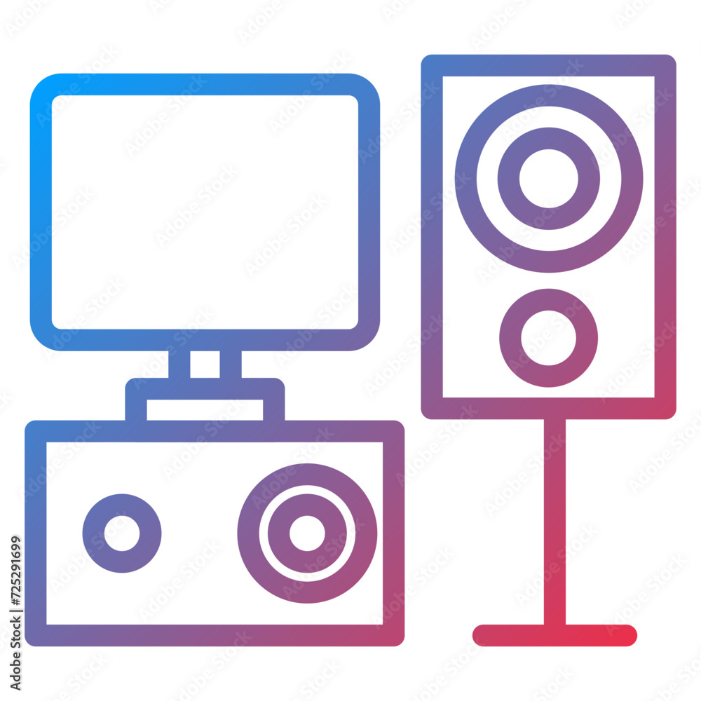 Home Theater Icon Style