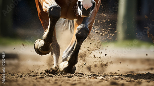 Horses hooves photo