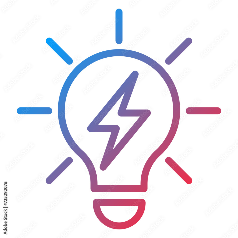 Neon Lamp Icon Style Neon Lamp Icon Style