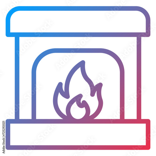 Fireplace Icon Style