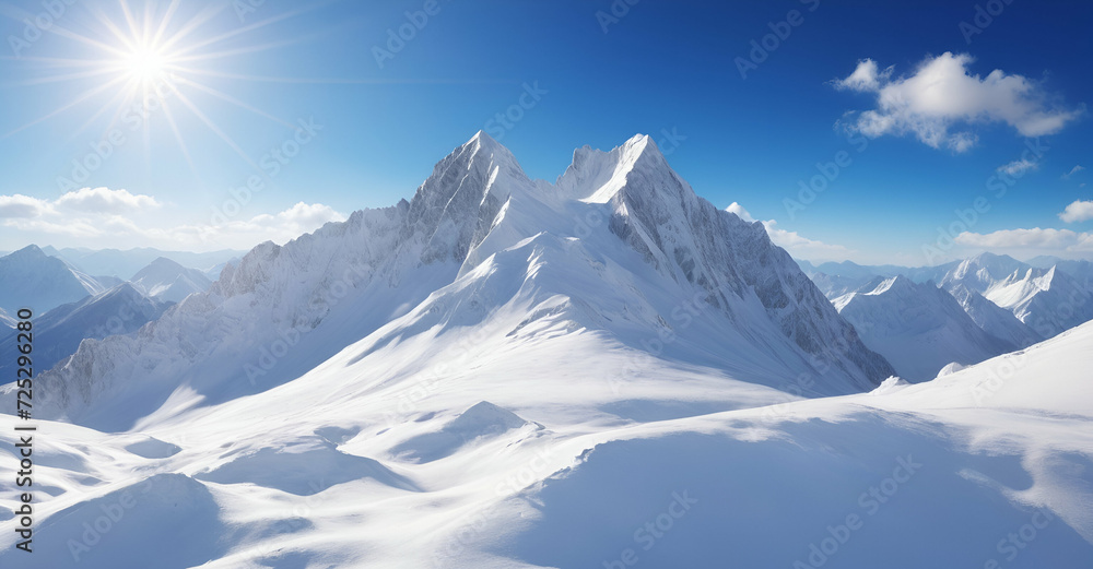 Fototapeta premium snow covered mountains