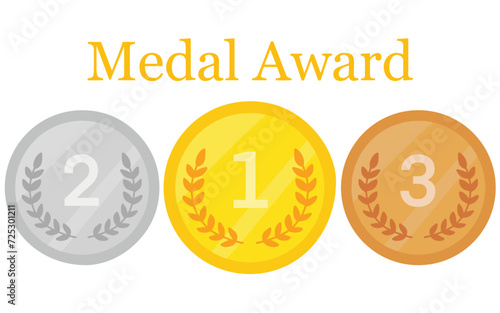 medals badge Award Clipart Vector Set. isolated on white background