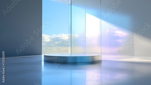 Futuristic Glass Background for Product Presentation