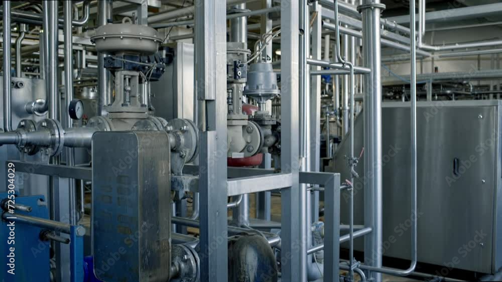 Stainless Steel Machines At Factory Of Milk And Cheese Production. Stainless Pipes In Manufacturing Facility. Equipment To Produce Dairy Products Made Of Stainless Material. Modern Technologies. Stainless Steel Machines At Factory Of Milk And Cheese Production. Stainless Pipes In Manufacturing Facility. Equipment To Produce Dairy Products Made Of Stainless Material. Modern Technologies.