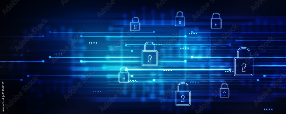 2d illustration Safety concept: Closed Padlock on digital background
2d illustration Safety concept: Closed Padlock on digital background
