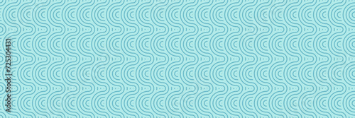 Light Blue Aqua Swirls Background, Modern Symmetrical Asian Pattern for Fashion and Trendy Textile Design