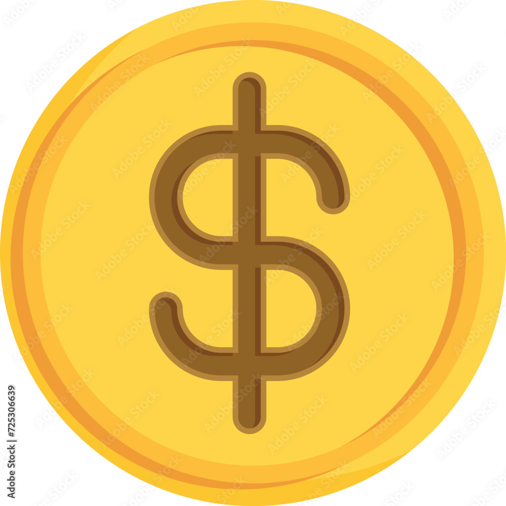 Usa dollar currency gold coin, pound money. currency digital pound coin for financial concept, vector illustration Usa dollar currency gold coin, pound money. currency digital pound coin for financial concept, vector illustration