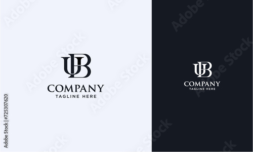 UB or BU initial logo concept monogram,logo template designed to make your logo process easy and approachable. All colors and text can be modified