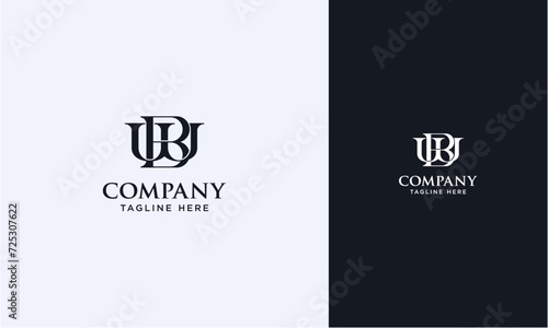 WB or BW initial logo concept monogram,logo template designed to make your logo process easy and approachable. All colors and text can be modified