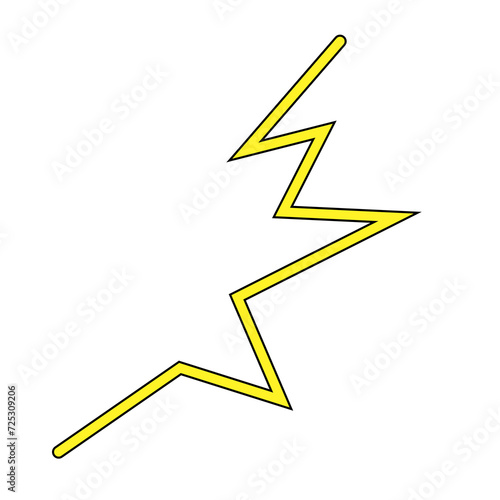 Obraz na płótnie Doodle trendy memphis retro style comic 80s-90s zigzag shape w salonie