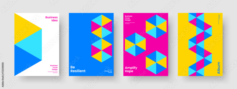 Obraz premium Creative Business Presentation Template. Abstract Background Layout. Isolated Poster Design. Report. Flyer. Brochure. Banner. Book Cover. Brand Identity. Handbill. Portfolio. Catalog. Journal