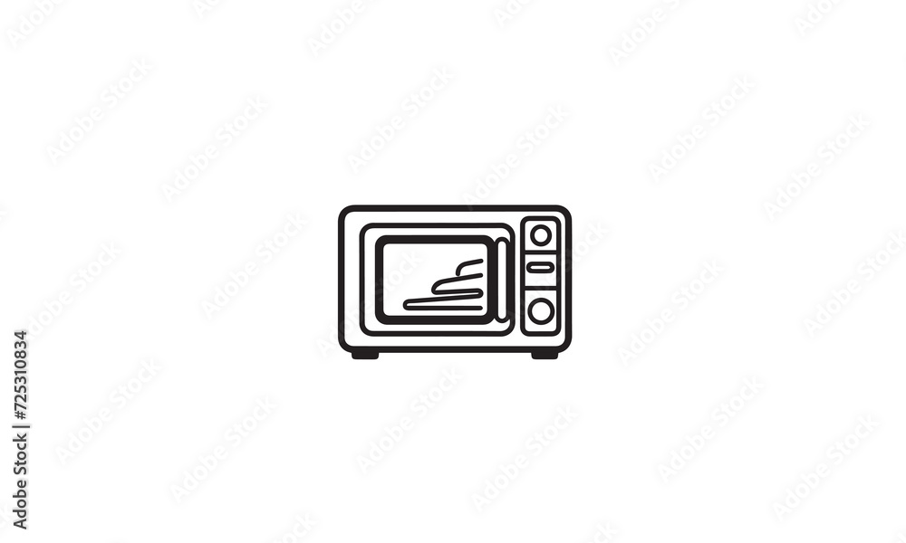 Microwave vector logo design Microwave vector logo design