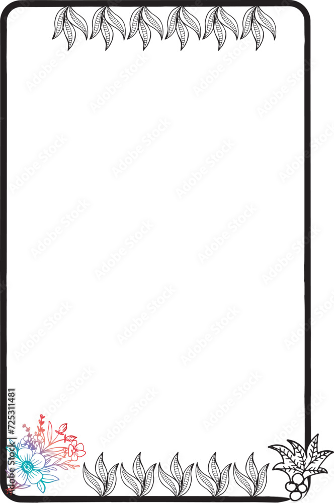 Obraz premium frame with butterflies 