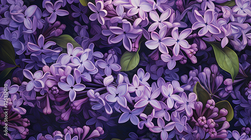 purple lilac flowers