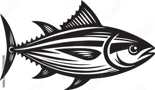 Fish Full Body Vector Silhouette