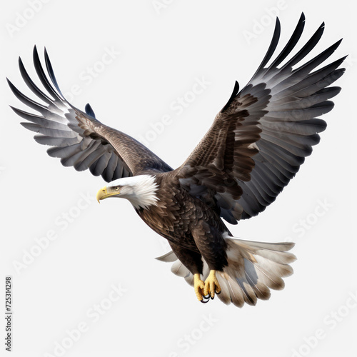  a flying eagle  on transparency background PNG © Sim