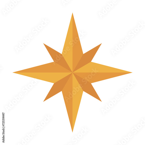 8 point 3d star