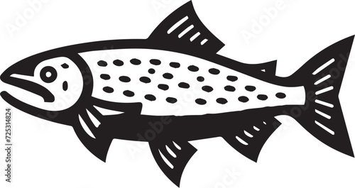 Fish Full Body Vector Silhouette