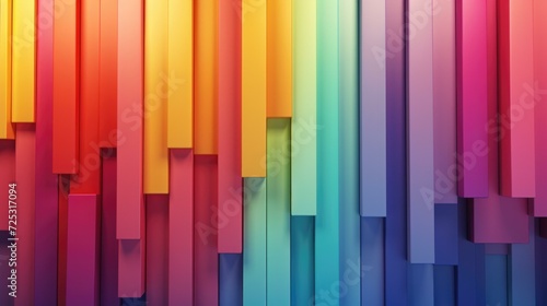 Colorful abstract background with many different colors. Generative AI.