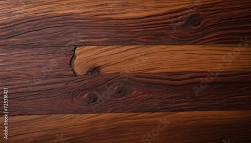 Dark teak wood parquet floor photo