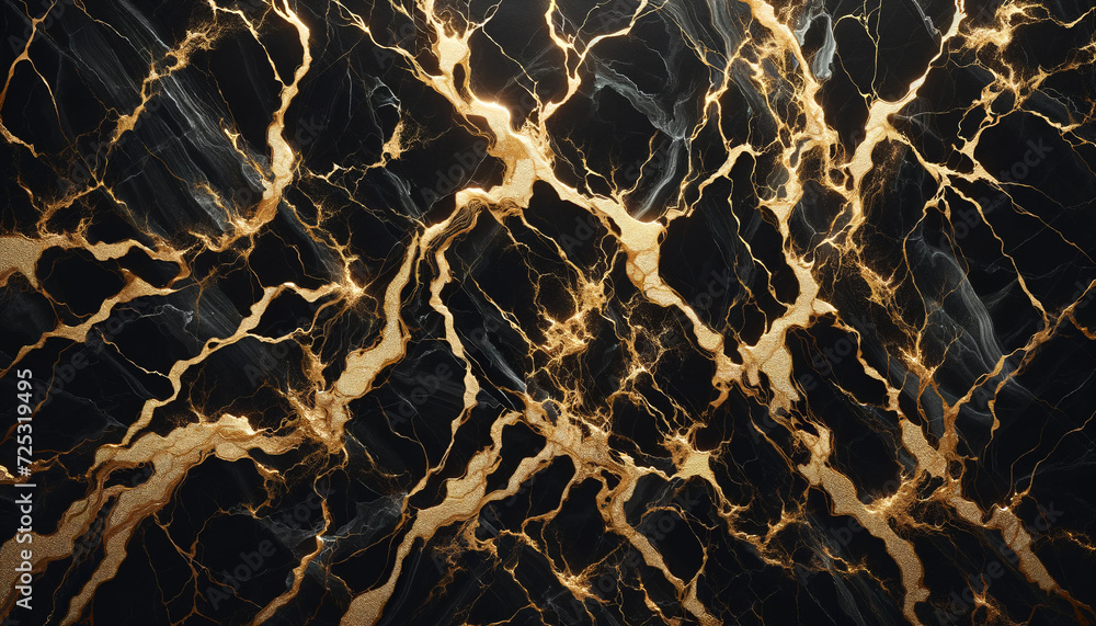 texture of the stone, black stone with golden veins texture of the stone, black stone with golden veins