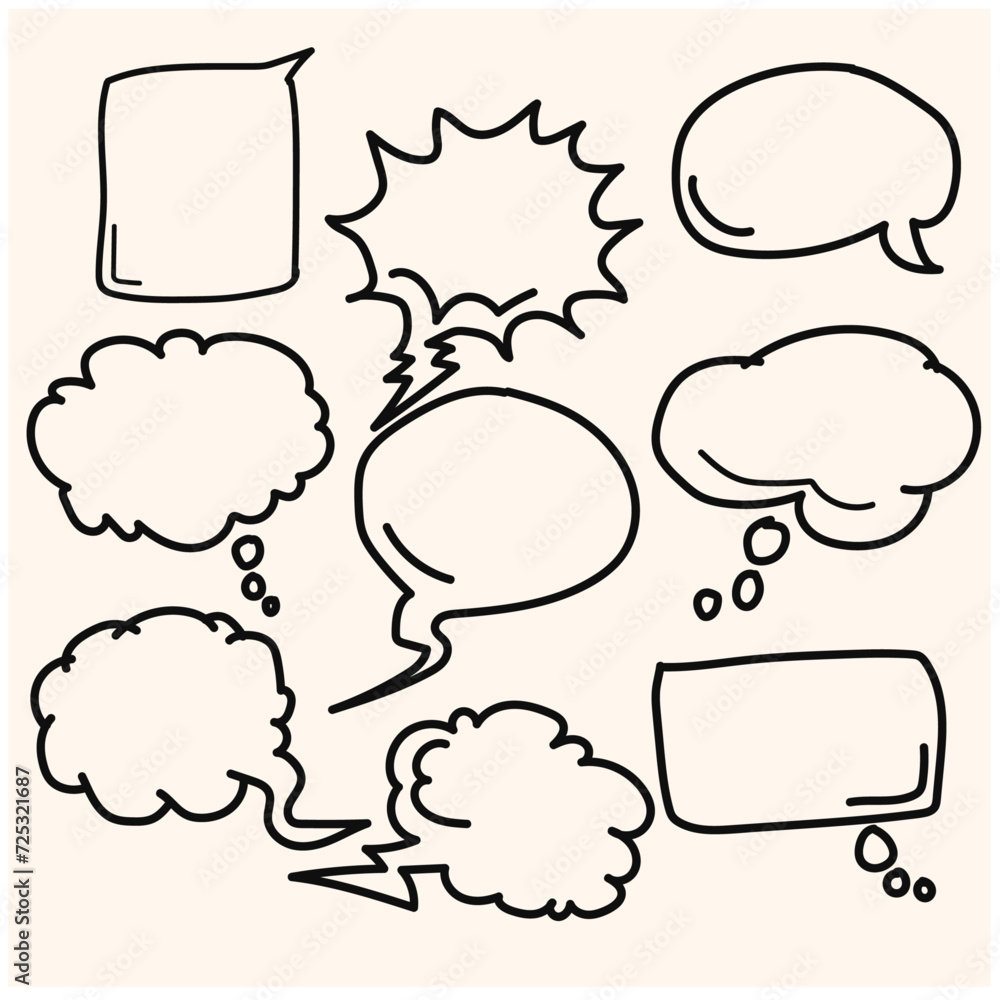 Fototapeta premium cartoony expression sign doodle, curve directional arrows, emoticon effects design elements, cartoon character emotion symbols, illustration style doodle and line art