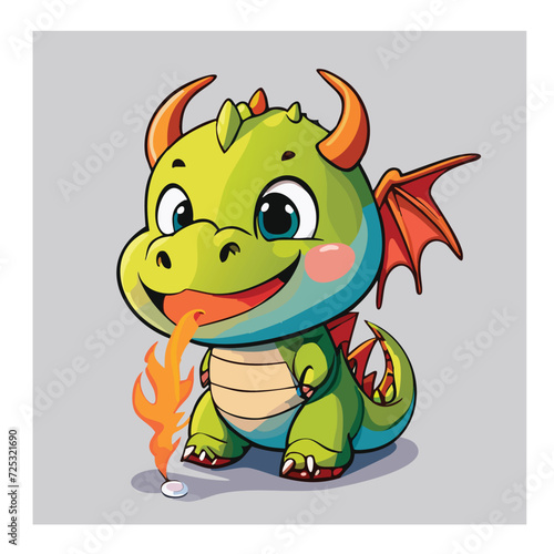 Cute baby dragon