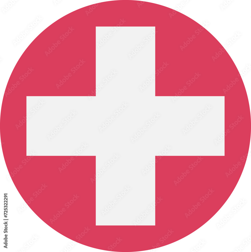 Obraz premium Red cross Icon