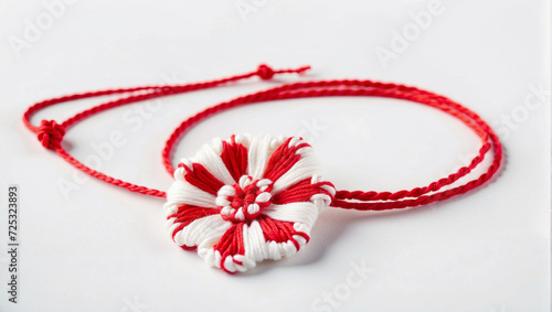 red and white ribbon thread martisor illustration 28
