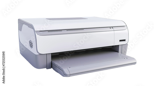 printing machine on transparent background