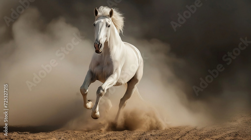 hengst  pferd  andalusisch  wei    galopp  lauf  w  stenstaub  hintergrund  dunkel  m  hne  stallion  horse  andalusian  white  gallop  run  desert dust  background  dark  mane