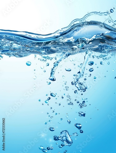 Water day Poster design, realistic, HD, copy space - generative ai