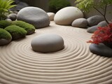 Balancing Act. Zen Gardens Defined by Rocks, Sand, and Minimalistic Beauty