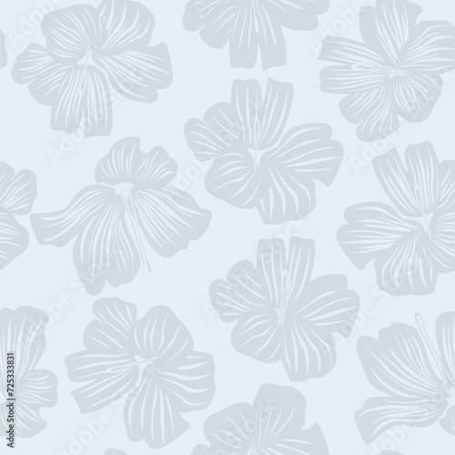 Pastels Botanical Floral Seamless Pattern Design