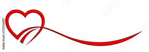 The symbol of a red stylized heart.