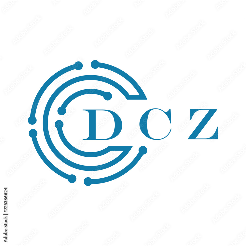 DCZ letter design. DCZ letter technology logo design on white background. DCZ Monogram logo design for entrepreneur and business DCZ letter design. DCZ letter technology logo design on white background. DCZ Monogram logo design for entrepreneur and business